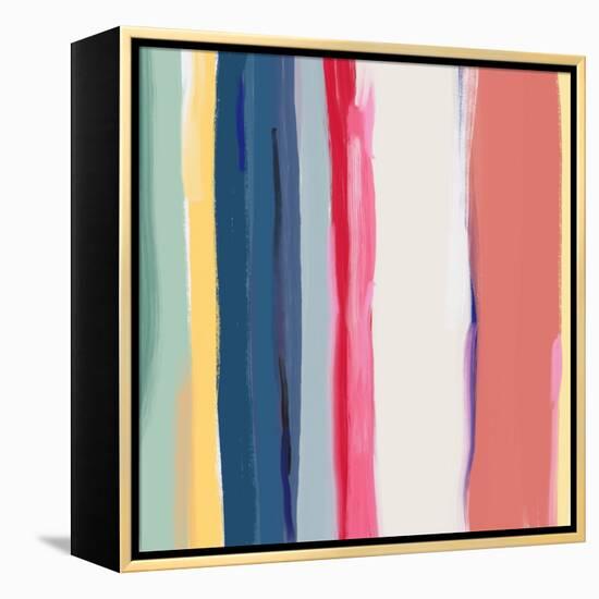 Color Stripe Arrangement 04-Little Dean-Framed Premier Image Canvas