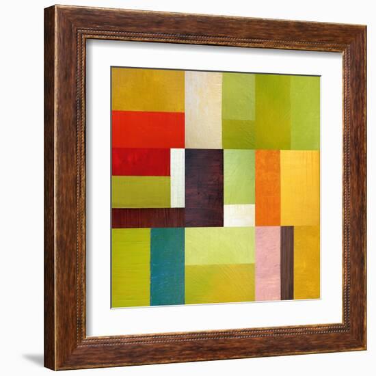 Color Study Abstract 2-Michelle Calkins-Framed Art Print