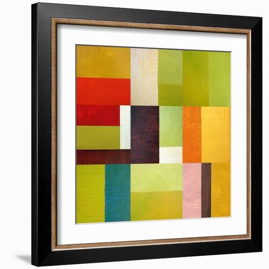 Color Study Abstract 2-Michelle Calkins-Framed Art Print
