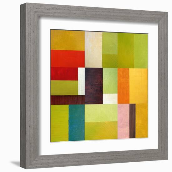 Color Study Abstract 2-Michelle Calkins-Framed Art Print