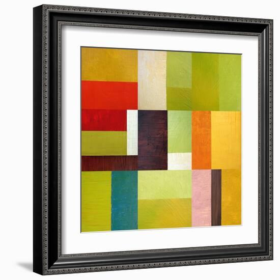 Color Study Abstract 2-Michelle Calkins-Framed Art Print