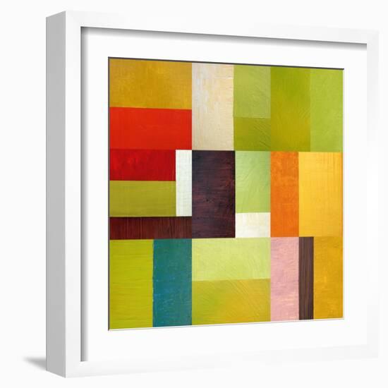 Color Study Abstract 2-Michelle Calkins-Framed Art Print