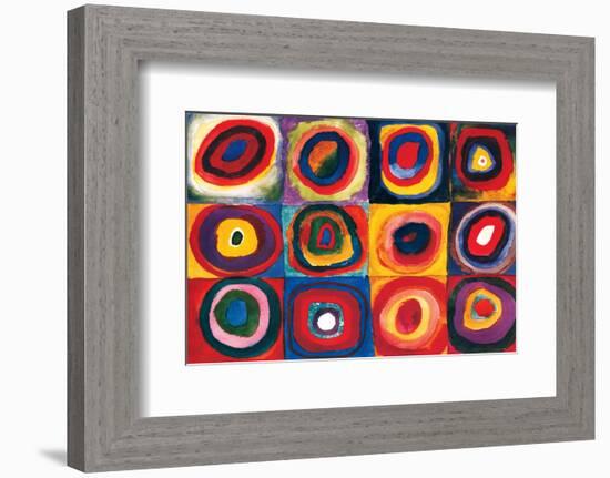 Color Study of Squares-Wassily Kandinsky-Framed Premium Giclee Print