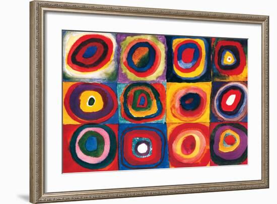 Color Study of Squares-Wassily Kandinsky-Framed Premium Giclee Print