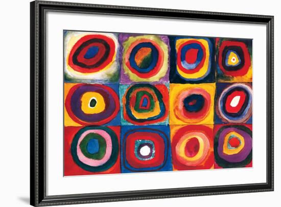 Color Study of Squares-Wassily Kandinsky-Framed Premium Giclee Print