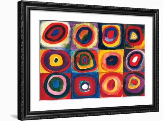 Color Study of Squares-Wassily Kandinsky-Framed Premium Giclee Print