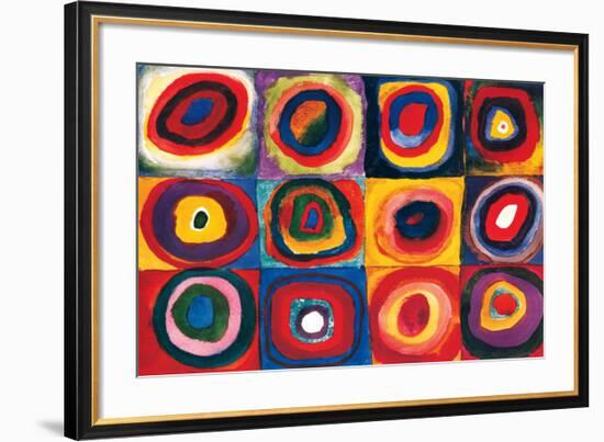 Color Study of Squares-Wassily Kandinsky-Framed Premium Giclee Print