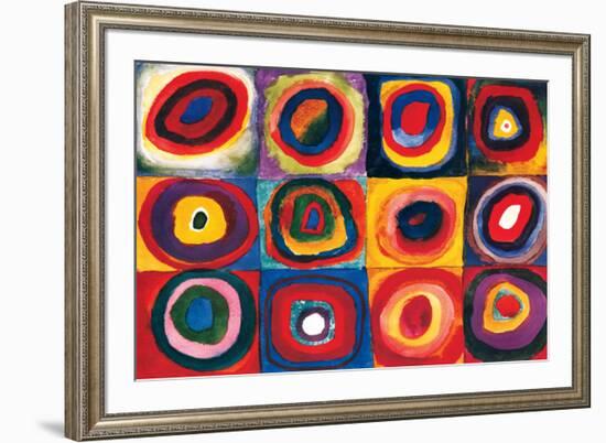 Color Study of Squares-Wassily Kandinsky-Framed Premium Giclee Print