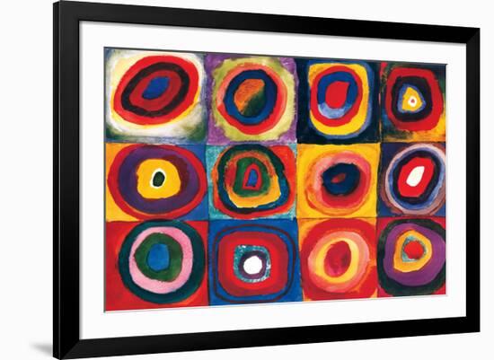 Color Study of Squares-Wassily Kandinsky-Framed Premium Giclee Print