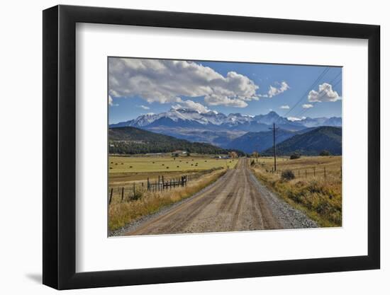 Colorado, Autumn, Mountains of the Rio Grande National Forest and Courthouse Mountains-Darrell Gulin-Framed Photographic Print