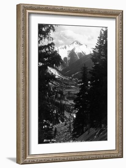 Colorado - Bear Mountain from Million Dollar Hwy-Lantern Press-Framed Art Print