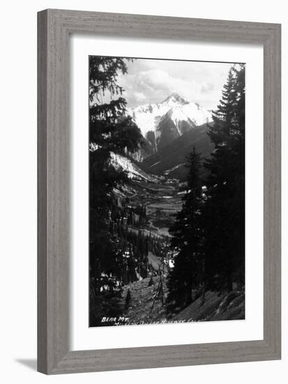 Colorado - Bear Mountain from Million Dollar Hwy-Lantern Press-Framed Art Print