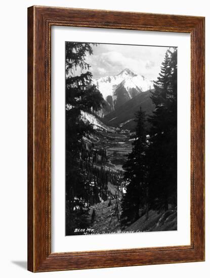 Colorado - Bear Mountain from Million Dollar Hwy-Lantern Press-Framed Art Print