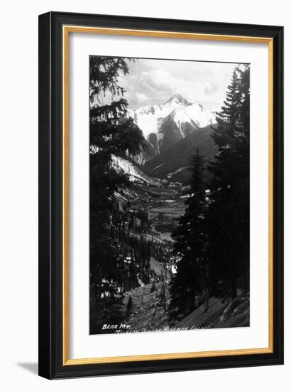 Colorado - Bear Mountain from Million Dollar Hwy-Lantern Press-Framed Art Print