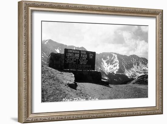 Colorado - Continental Divide at Loveland Pass near Dillon-Lantern Press-Framed Art Print