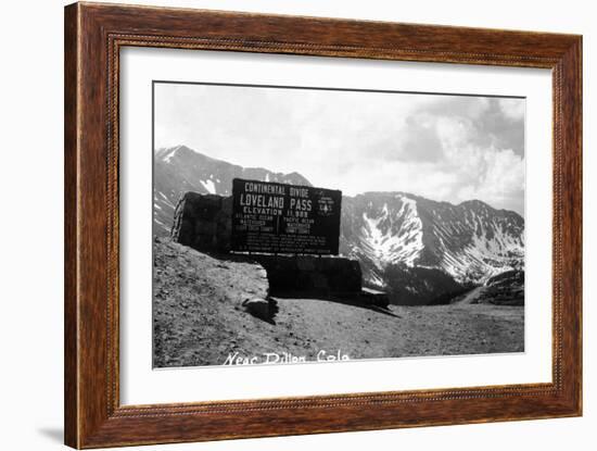 Colorado - Continental Divide at Loveland Pass near Dillon-Lantern Press-Framed Art Print