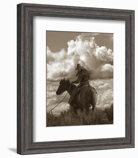 Colorado Cowboy-Barry Hart-Framed Art Print