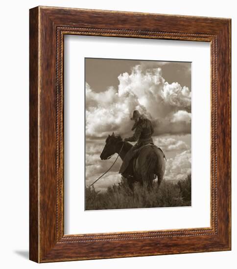 Colorado Cowboy-Barry Hart-Framed Art Print