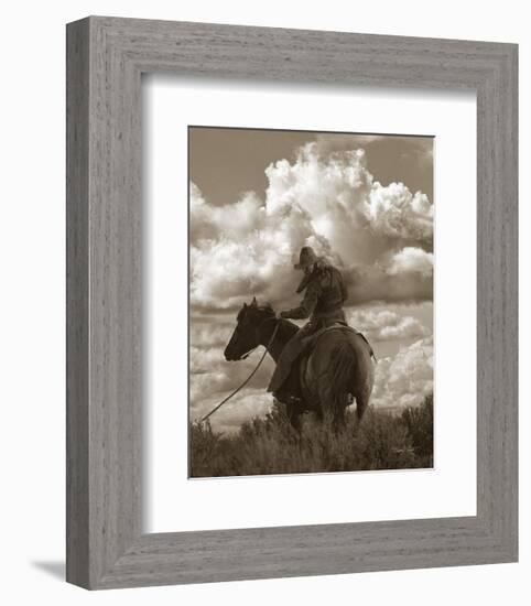 Colorado Cowboy-Barry Hart-Framed Art Print