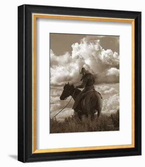 Colorado Cowboy-Barry Hart-Framed Art Print