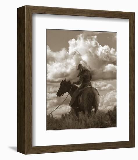 Colorado Cowboy-Barry Hart-Framed Art Print