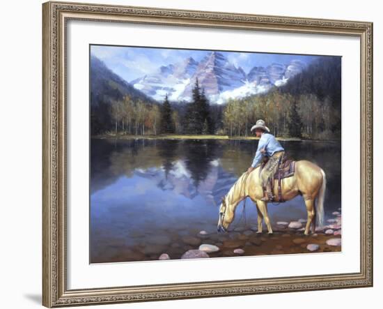 Colorado Cowboy-Jack Sorenson-Framed Art Print