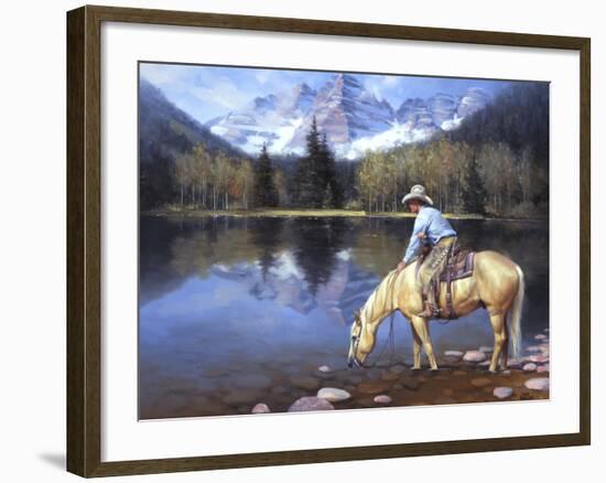 Colorado Cowboy-Jack Sorenson-Framed Art Print