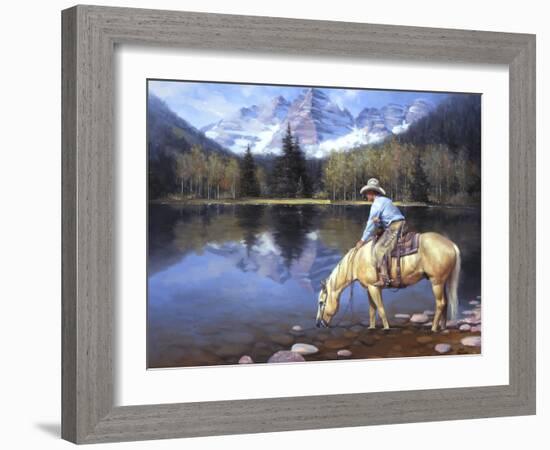 Colorado Cowboy-Jack Sorenson-Framed Art Print