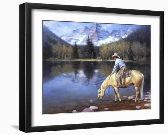 Colorado Cowboy-Jack Sorenson-Framed Art Print