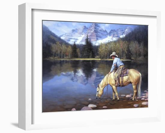 Colorado Cowboy-Jack Sorenson-Framed Art Print