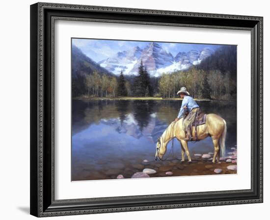 Colorado Cowboy-Jack Sorenson-Framed Art Print