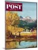 "Colorado Creek" Saturday Evening Post Cover, October 13, 1951-John Clymer-Mounted Giclee Print