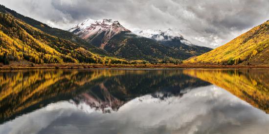 Colorado Crystal Lake Panoramic View Of Red Mountain Number 1 And Red Mountain Number 3 Near Oura Photographic Print By Ann Collins Art Com