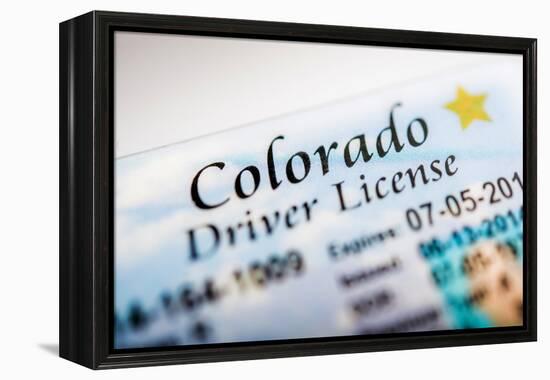 Colorado Driver License-duallogic-Framed Premier Image Canvas