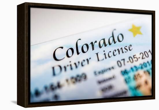 Colorado Driver License-duallogic-Framed Premier Image Canvas