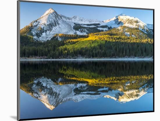 Colorado, East Beckwith Mountain. Reflection in Lost Lake Slough-Jaynes Gallery-Mounted Photographic Print