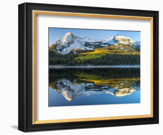 Colorado, East Beckwith Mountain. Reflection in Lost Lake Slough-Jaynes Gallery-Framed Photographic Print