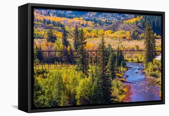 Colorado Fall Foliage-duallogic-Framed Premier Image Canvas