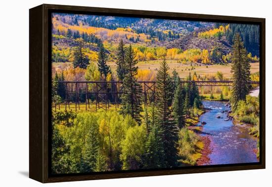 Colorado Fall Foliage-duallogic-Framed Premier Image Canvas