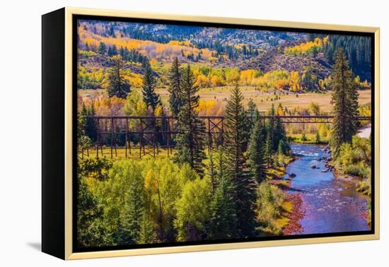Colorado Fall Foliage-duallogic-Framed Premier Image Canvas