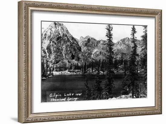 Colorado - Gilpin Lake near Steamboat Springs-Lantern Press-Framed Art Print