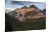 Colorado, Maroon Bells State Park. Sunrise on Maroon Bells Mountains-Don Grall-Mounted Photographic Print