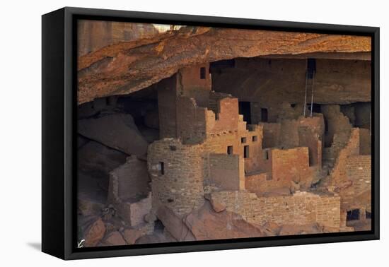 Colorado, Mesa Verde National Park, Cliff Palace, over 700 Years Old-David Wall-Framed Premier Image Canvas