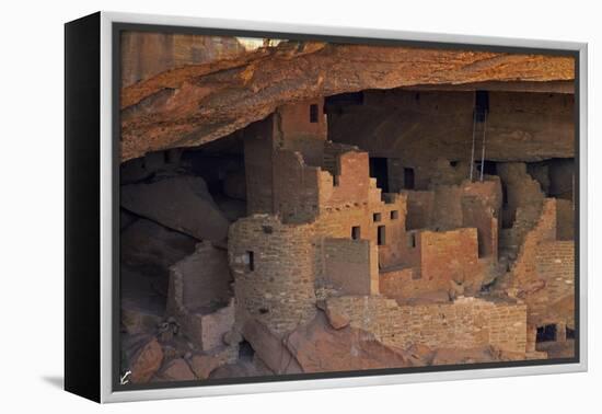 Colorado, Mesa Verde National Park, Cliff Palace, over 700 Years Old-David Wall-Framed Premier Image Canvas