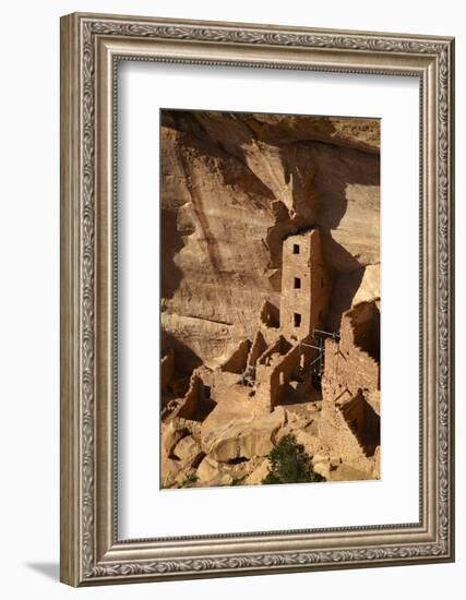 Colorado, Mesa Verde National Park, the Square Tower House Ruins-David Wall-Framed Photographic Print