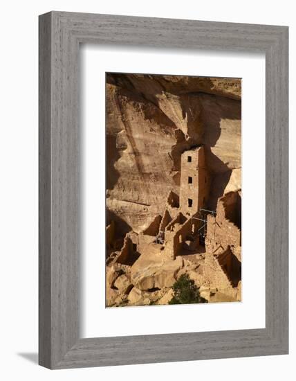 Colorado, Mesa Verde National Park, the Square Tower House Ruins-David Wall-Framed Photographic Print