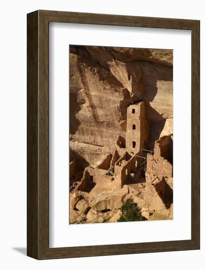 Colorado, Mesa Verde National Park, the Square Tower House Ruins-David Wall-Framed Photographic Print