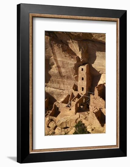 Colorado, Mesa Verde National Park, the Square Tower House Ruins-David Wall-Framed Photographic Print