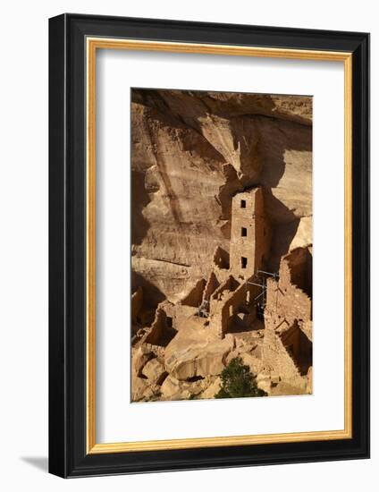 Colorado, Mesa Verde National Park, the Square Tower House Ruins-David Wall-Framed Photographic Print