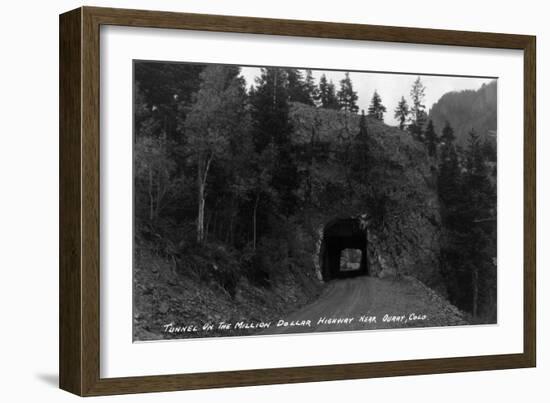 Colorado - Million Dollar Highway Tunnel near Ouray-Lantern Press-Framed Art Print